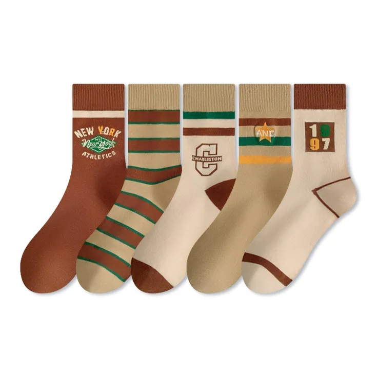 ROBINHOOD Mid Calf Socks Women's 5 Pack-13