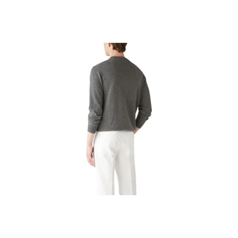 Loro Piana Classic Crew Neck Sweatshirt Men's Gray-4
