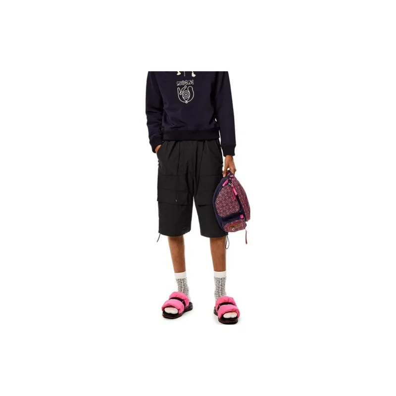 LOEWE FW22 Casual Shorts Men's Black-2