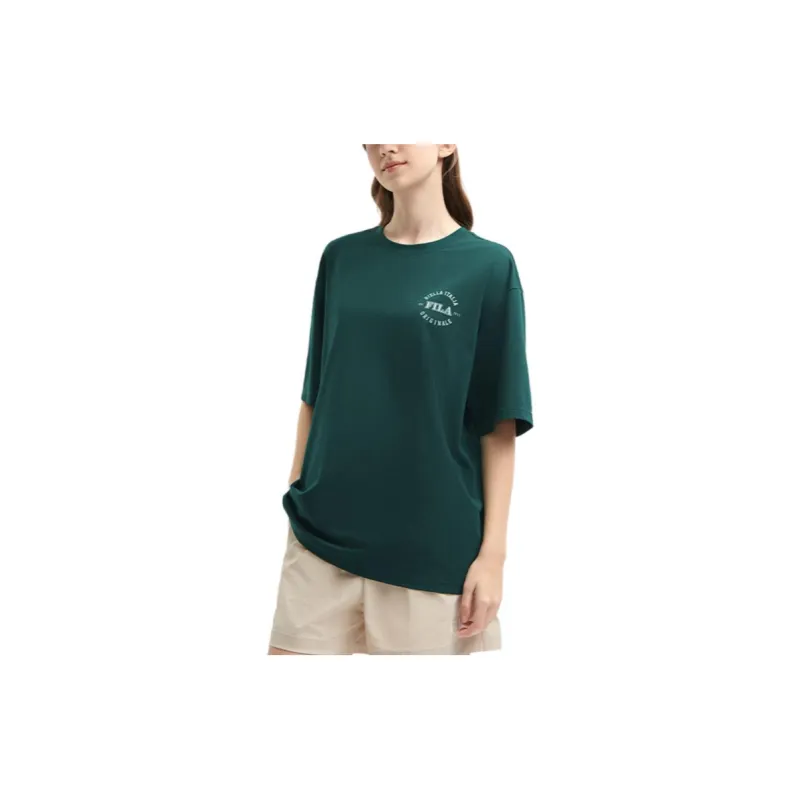 FILA T Shirt Unisex Dark Forest Green-2