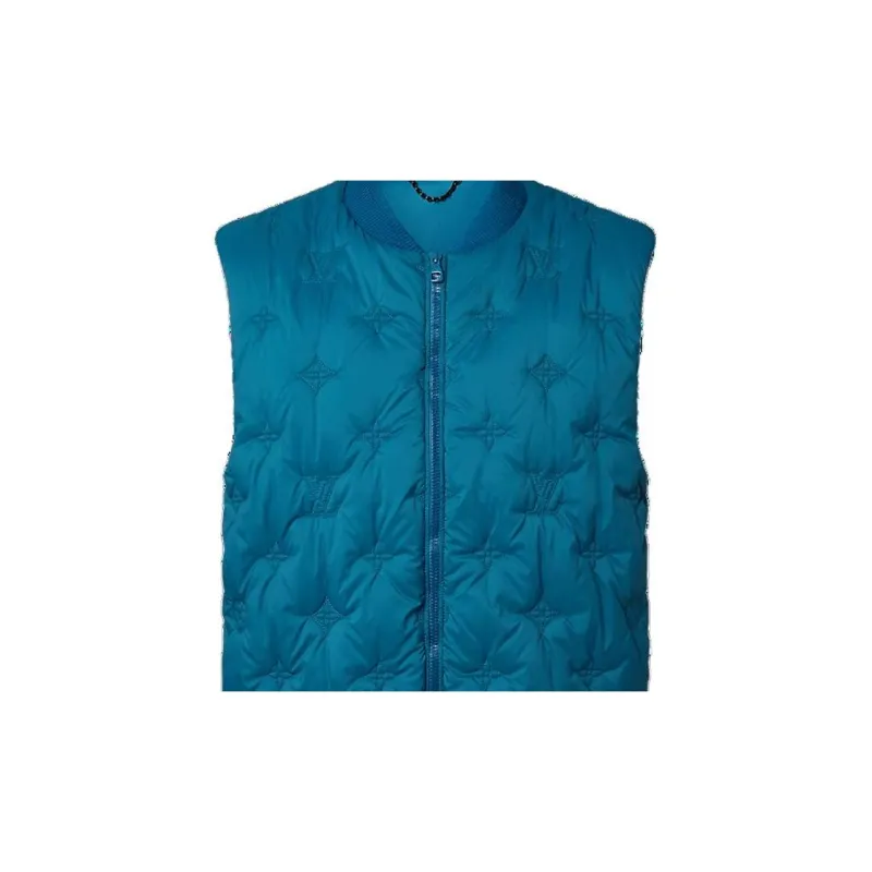 LOUIS VUITTON Vests Men Blue-4