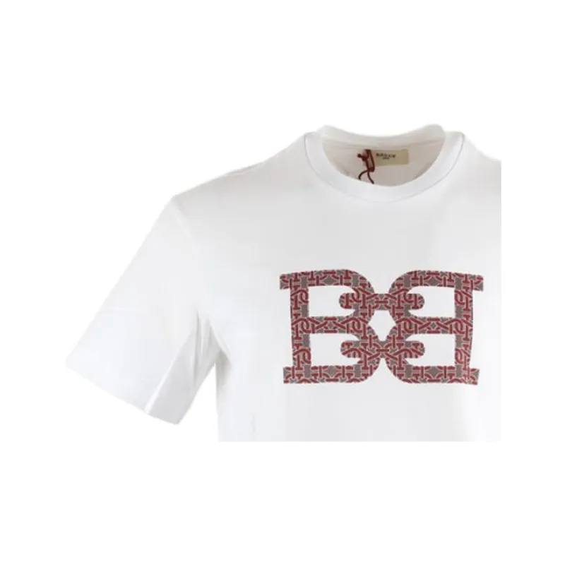 BALLY T-Shirts Men White-5