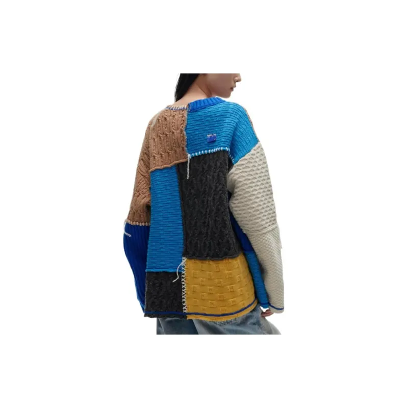 ADER ERROR X Zara Oversized Patchwork Knit Cardigan-3