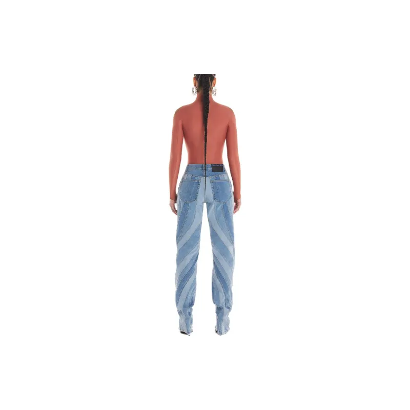 Mugler Jeans Unisex Blue-4