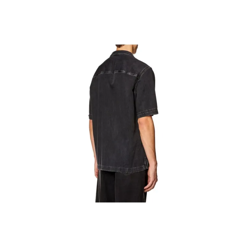 DIESEL D Paroshort Short sleeved Denim Shirt-2