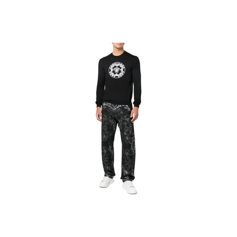 VERSACE Patterned Jeans-2