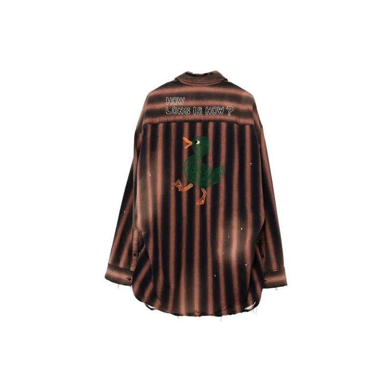 Maison Mihara Yasuhiro Vintage Striped Distressed Shirt-1