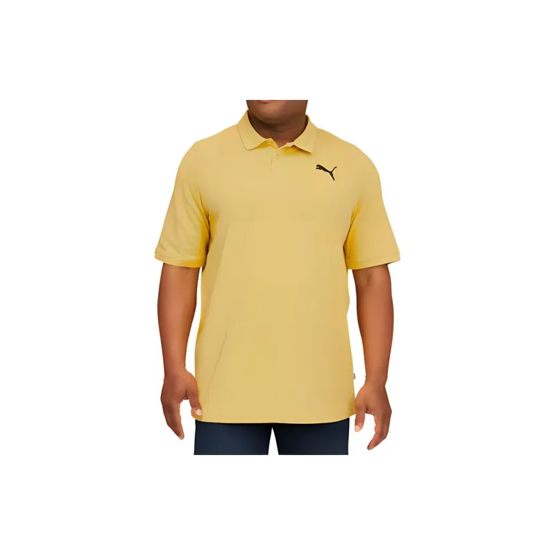 PUMA Essentials Men's Pique Polo BT Polo Shirt Men's Yellow-2