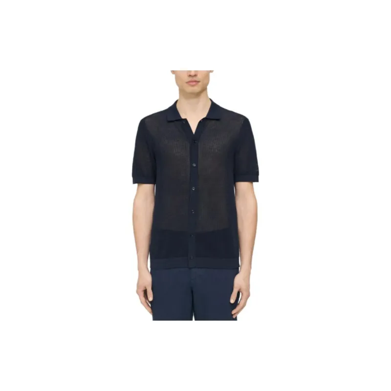 THEORY Textured Short sleeve Cardigan-1