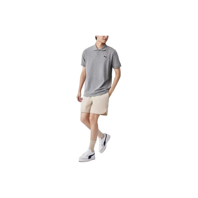 PUMA ESS PIQUE Polo Shirt Men's Gray-1
