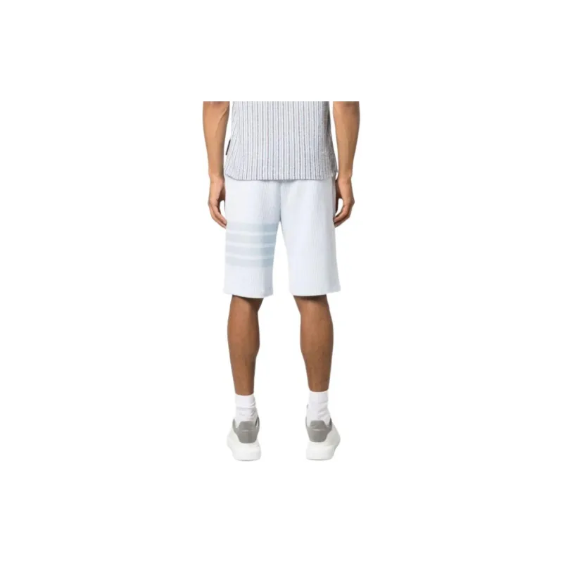 THOM BROWNE 4 Bar Striped Drawstring Shorts-3