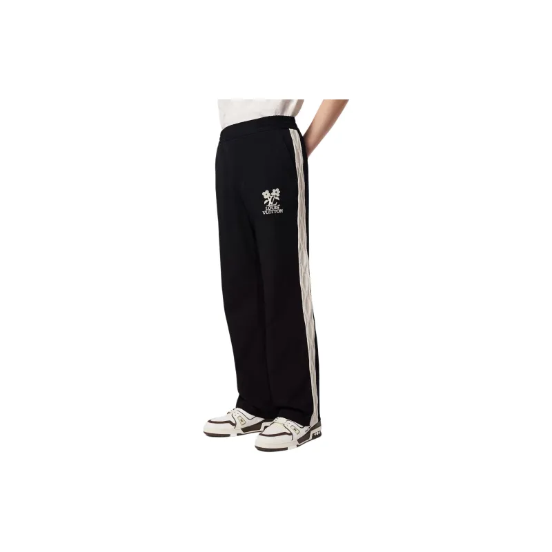 LOUIS VUITTON By Tyler The Creator Embroidered Technical Track Pants-4
