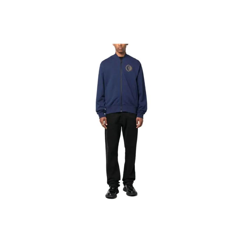 VERSACE JEANS COUTURE Logo print Cotton Bomber Jacket-1
