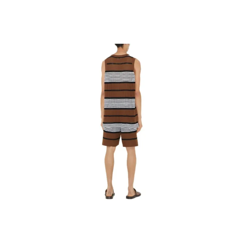 Burberry Tank Tops Men Dark Birch Brown-2