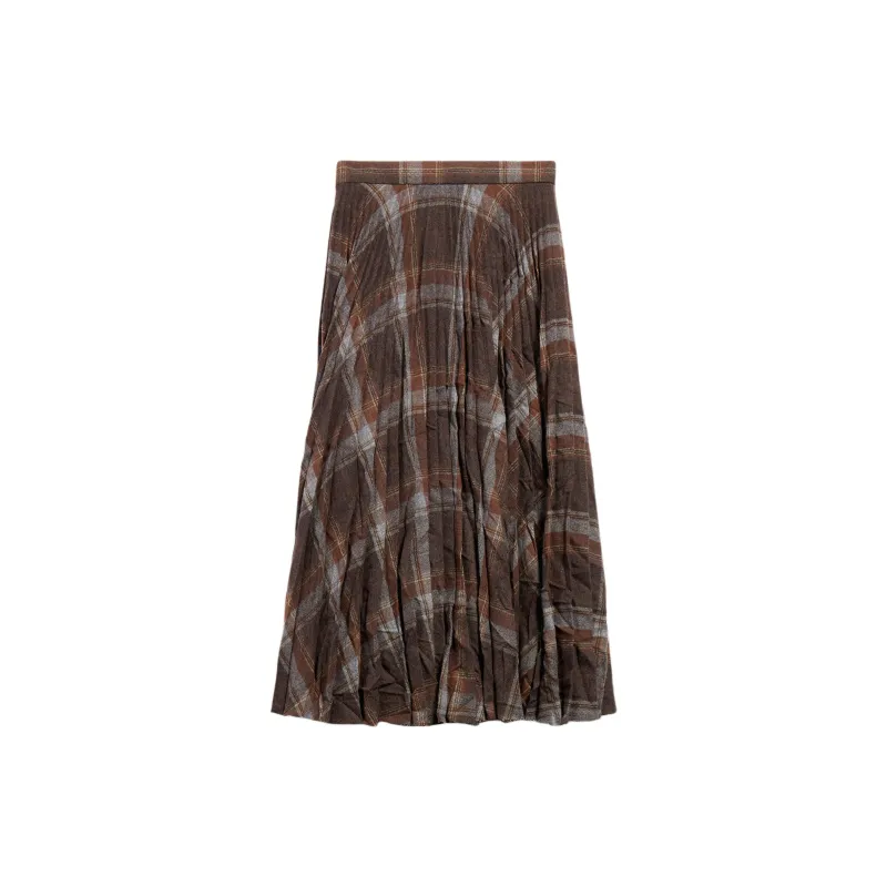 Balenciaga Pleated Crease effect Midi Skirt-1