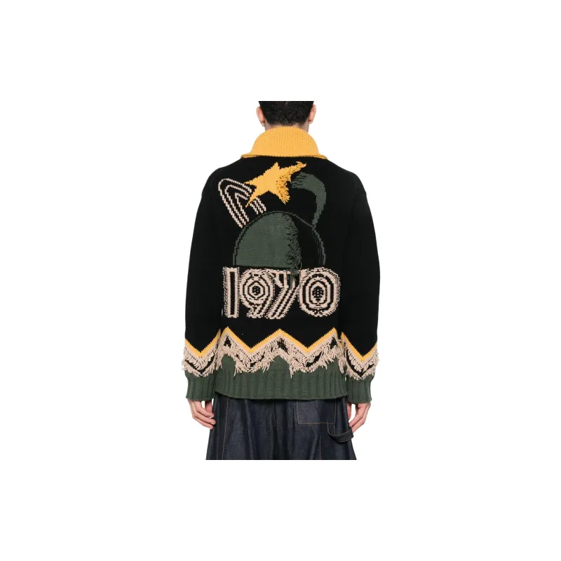 KENZO Constellation Zipped Cardigan-2