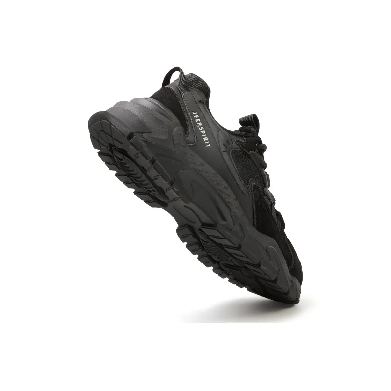 JEEP SPIRIT Chunky Sneakers Men Low Top Graphite Black-6