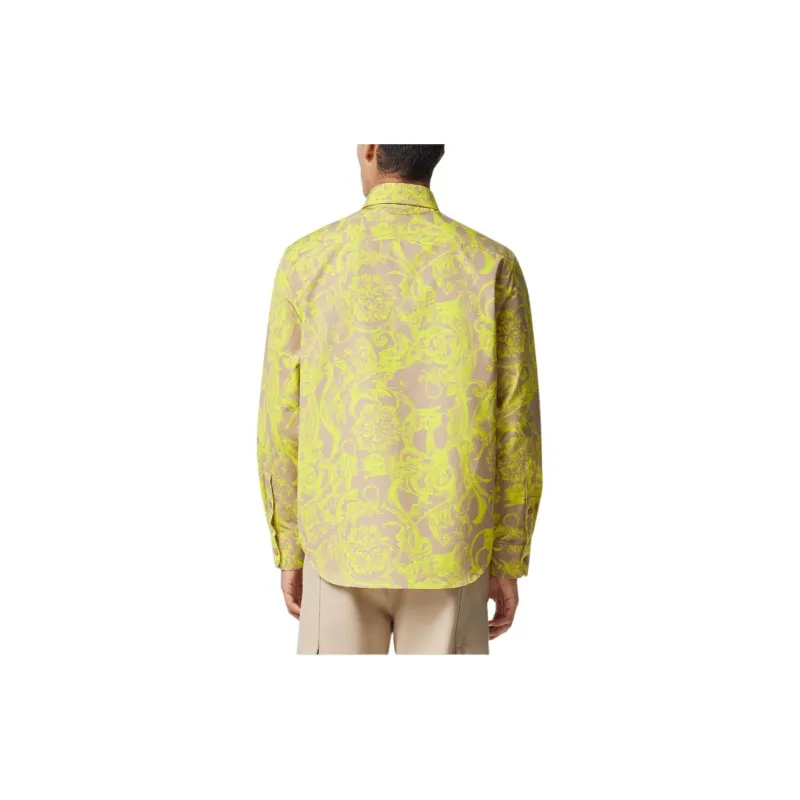 VERSACE Shirts Men Yellow-2