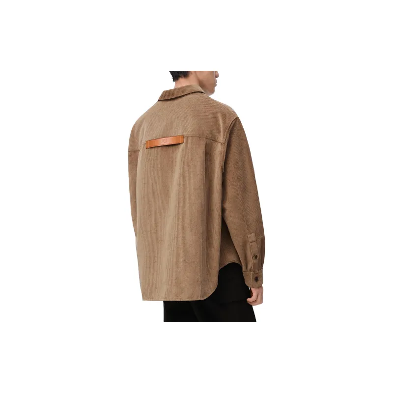 LOEWE Long Sleeved Corduroy Overshirt-2