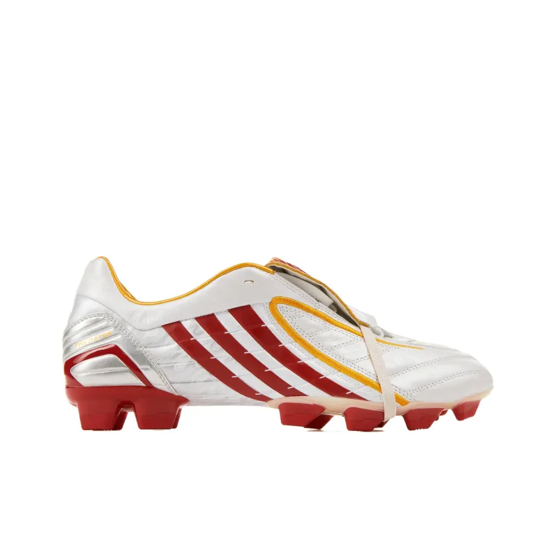 Adidas Predator Absolion Anti-Slip Wear-Resistant Soccer Shoes Unisex White Red-1