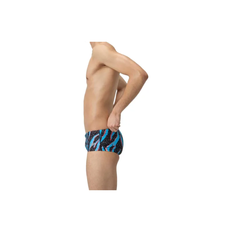 Speedo Club Training 13.5cm Allover Brief Swimming Shorts Men Black-4