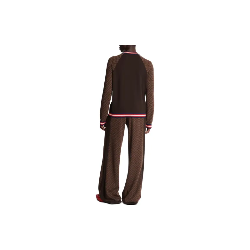 BALMAIN Monogram-intarsia Merino Wool Cardigan-2