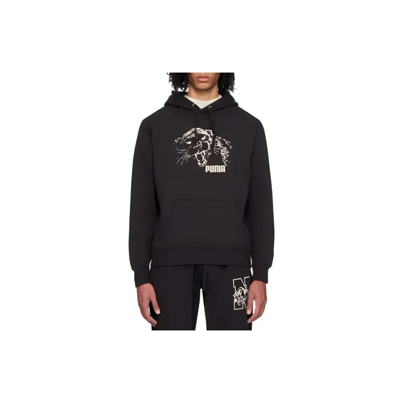 PUMA Graphic Printed Drawstring Hoodie-1