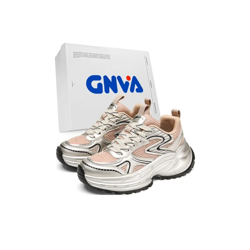 GNVA Wear-Resistant Low-Top Chunky Sneakers Unisex Box Included-0