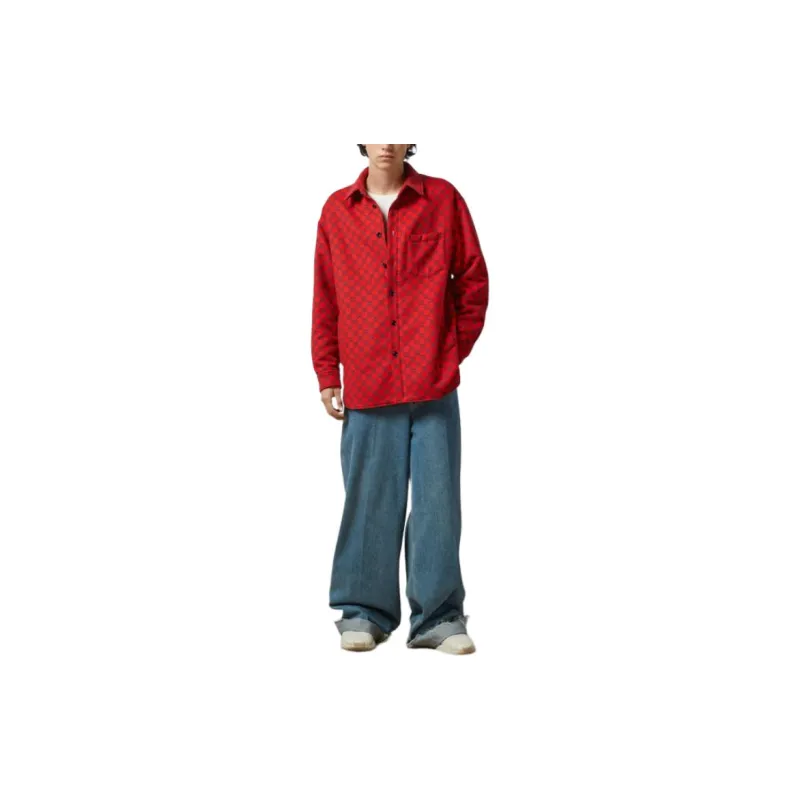 GUCCI Shirts Men Red-1