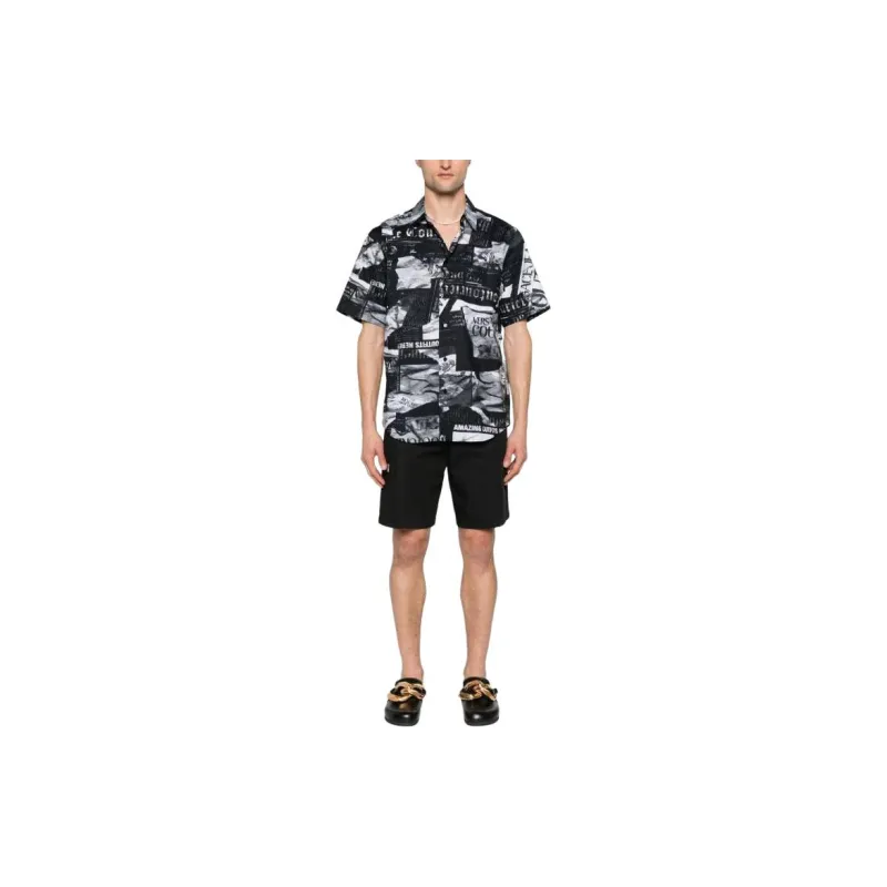 VERSACE JEANS COUTURE Pattern Printed Short Sleeved Shirt-1