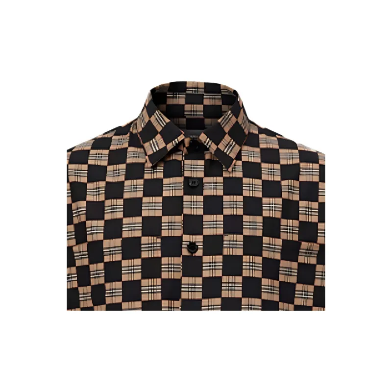 Burberry Shirts Men Khaki-5