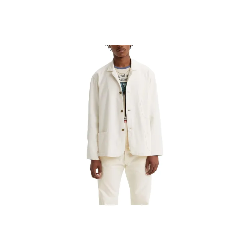 Levis Jackets Men White-2