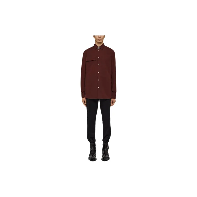 JIL SANDER Long sleeve Pocket Cotton Shirt-1