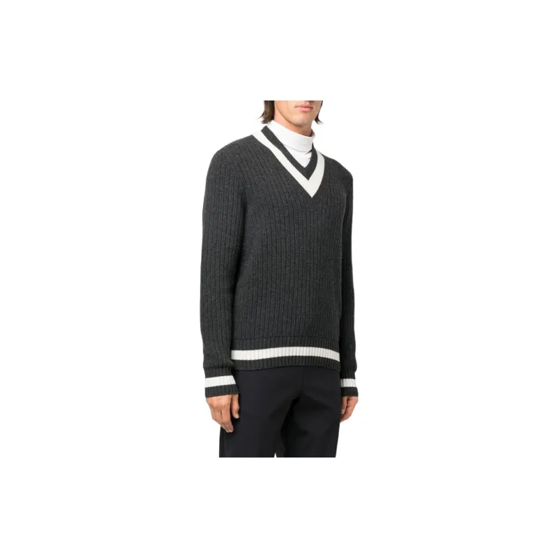 Moncler Sweaters Men Gray-2