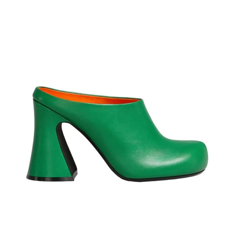 MARNI Fussbett Wrap-toe Slippers Women's Green-1