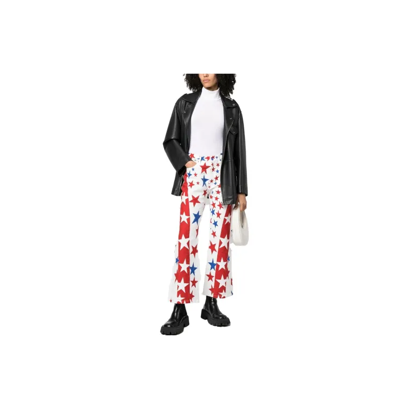 ERL Star-print Bootcut Jeans-2