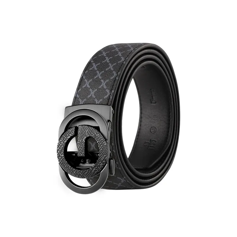 15 MINS Polyvinyl Chloride Leather Belts Men's Width 3.5cm-7