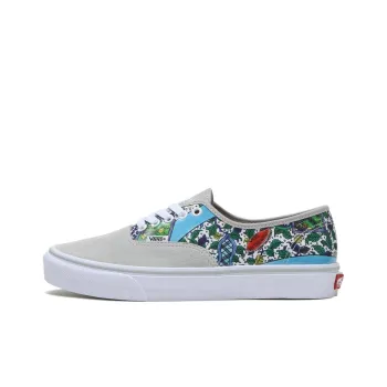 Kukutani x Vans Old Skool Anti-Slip Wear-Resistant Low-Top Skateboard Shoes Men's Gray Green