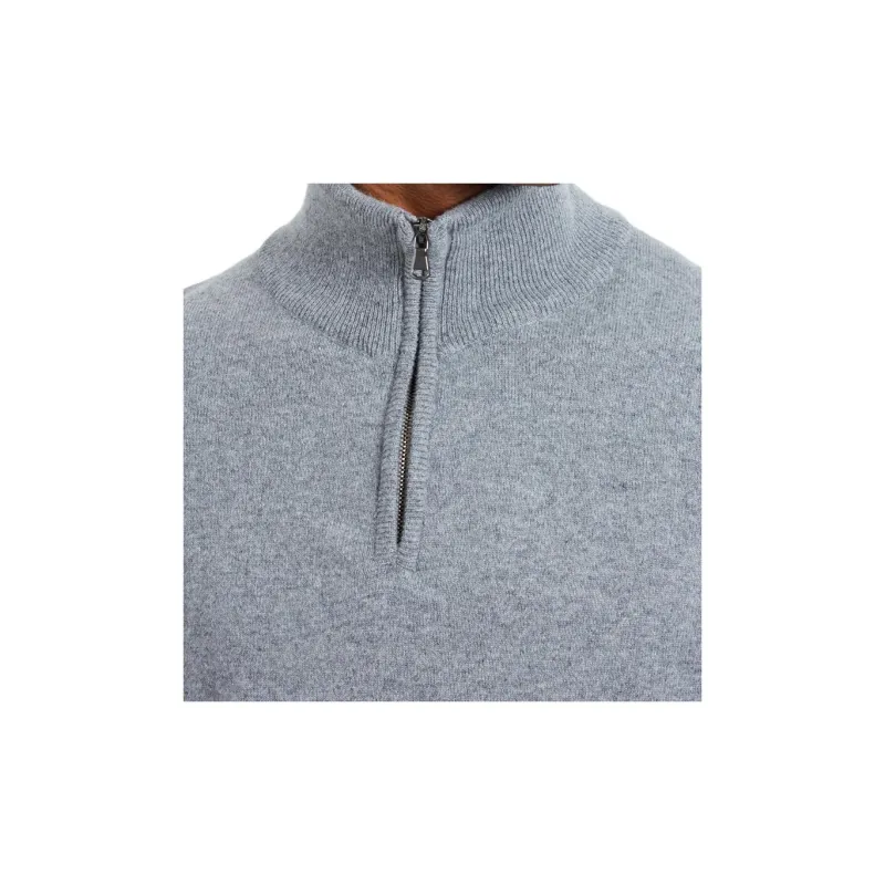 PRINGLE OF SCOTLAND SS24 Cashmere Sweater Men's Gray-4