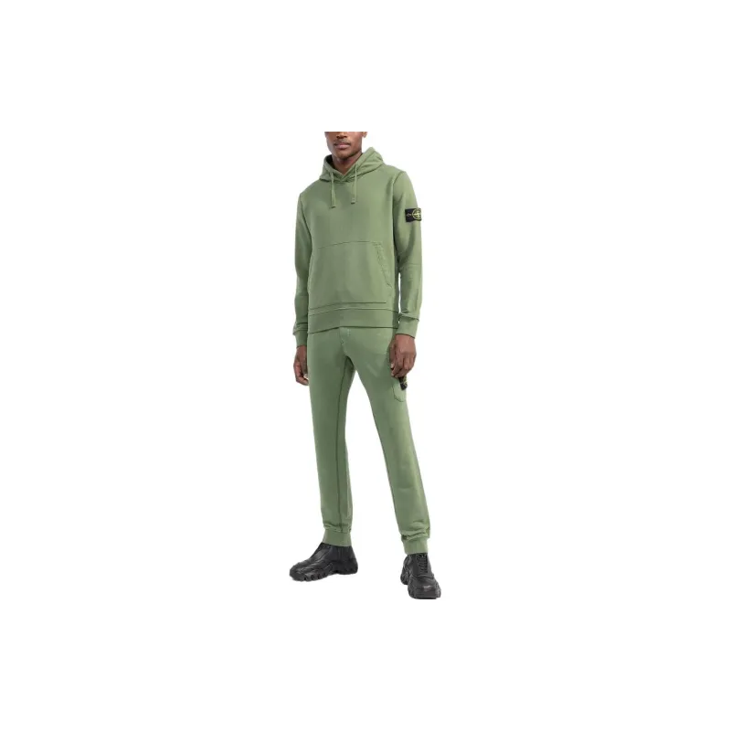 STONE ISLAND Tapered Fleece Track Trousers-1