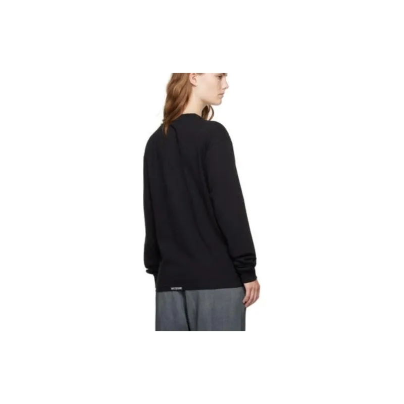 WE11DONE Pearl Bear Long Sleeve T-shirt-4