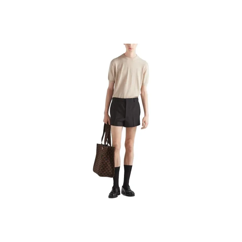 PRADA FW23 Cashmere Sweater Men's Beige-1