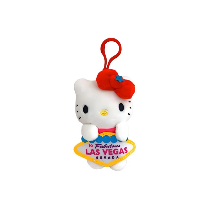 Sanrio Hello Kitty Hawaii Collection Sign Holder Style Dolls Plush Pendant 10cm Height-2