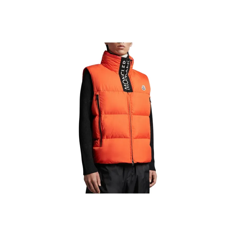 Moncler Vests Men Bright Orange-2