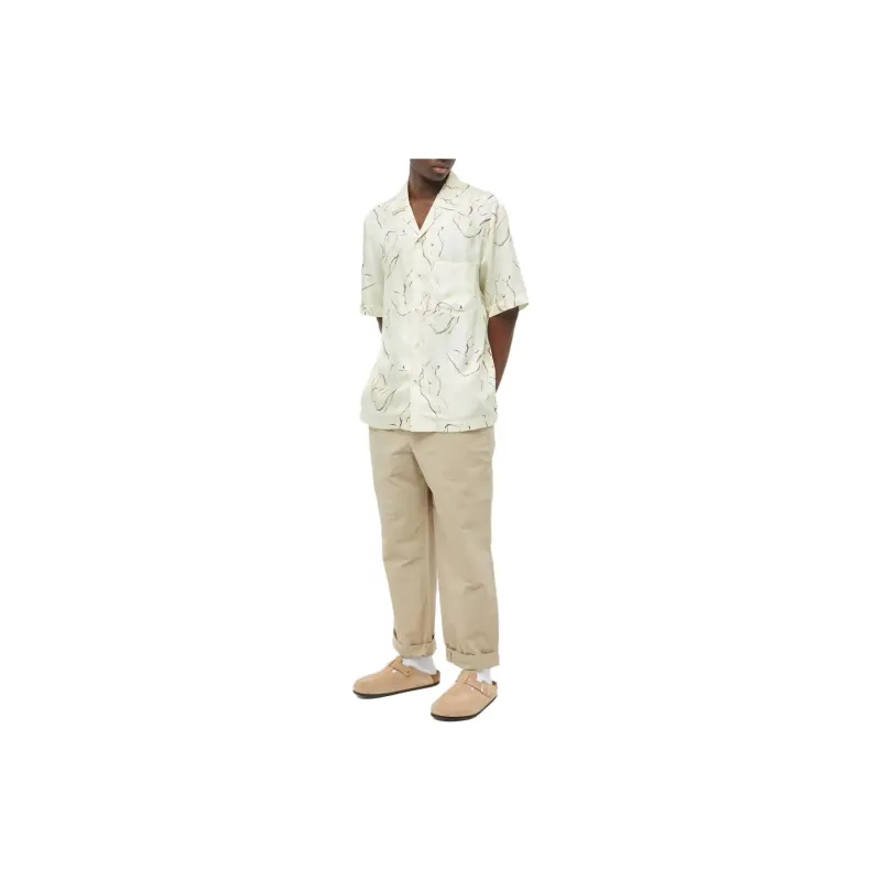 NANUSHKA Shirts Men Beige-1