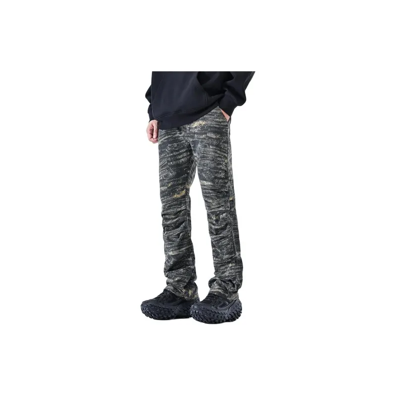 GTRG Jeans Unisex Camouflage Brown Forest-3