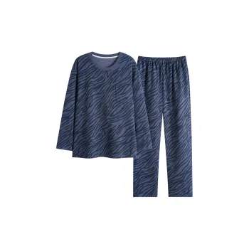 MIIOW Pajama Set Men's Navy Blue
