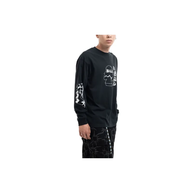 Brain Dead Trailhead Long Sleeve 'Washed Black'-5