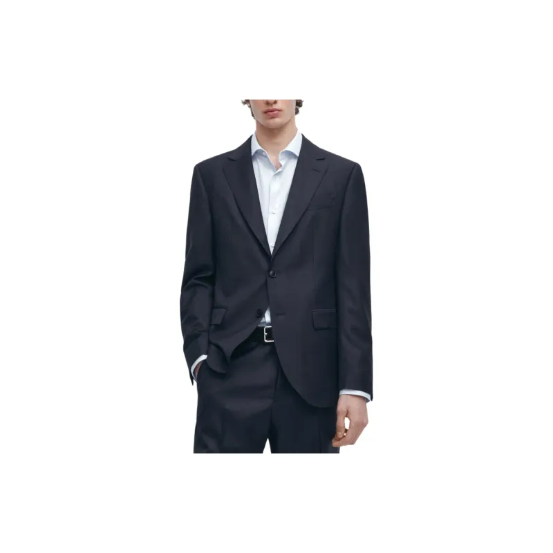 Massimo Dutti Business Suit Men's Navy Blue-4