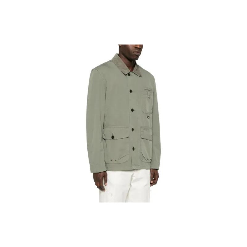 BARBOUR Pocket Detailed Military Shirt Jacket-3